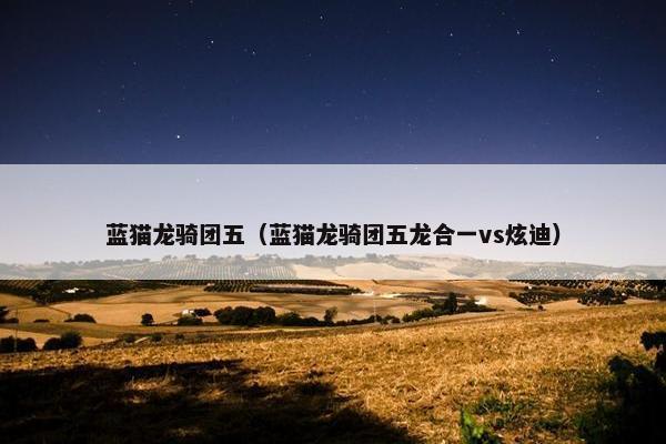 蓝猫龙骑团五（蓝猫龙骑团五龙合一vs炫迪）