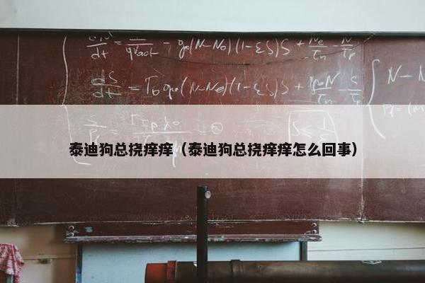 泰迪狗总挠痒痒（泰迪狗总挠痒痒怎么回事）