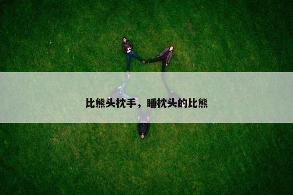 比熊头枕手，睡枕头的比熊