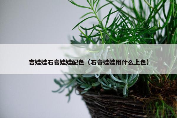 吉娃娃石膏娃娃配色（石膏娃娃用什么上色）