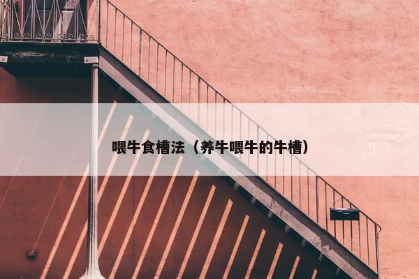 喂牛食槽法（养牛喂牛的牛槽）