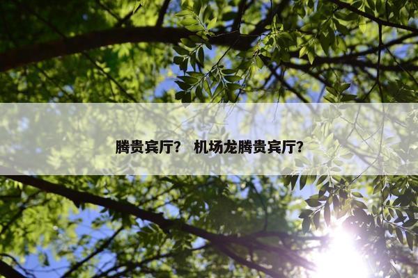 腾贵宾厅？ 机场龙腾贵宾厅？