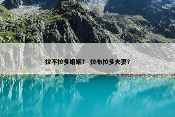 拉不拉多婚姻？ 拉布拉多夫妻？