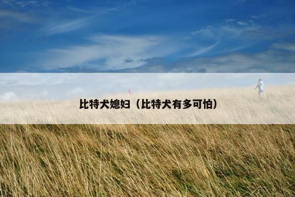 比特犬媳妇（比特犬有多可怕）