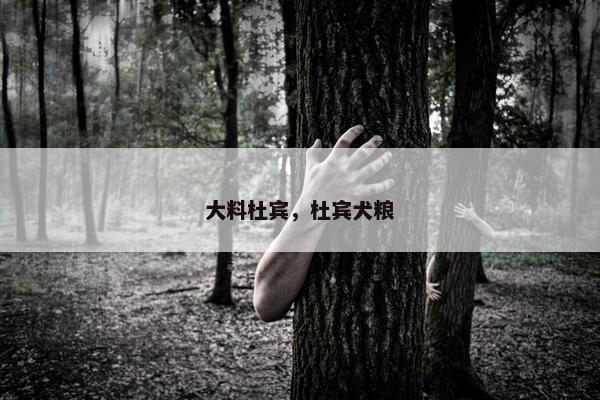 大料杜宾，杜宾犬粮