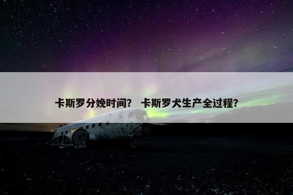 卡斯罗分娩时间？ 卡斯罗犬生产全过程？