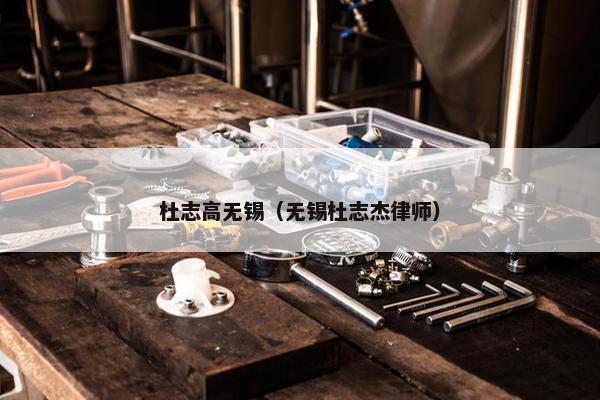 杜志高无锡（无锡杜志杰律师）
