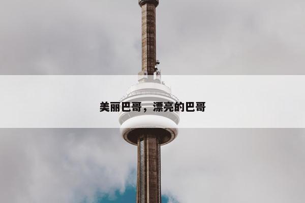 美丽巴哥，漂亮的巴哥