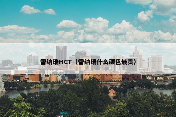 雪纳瑞HCT(雪纳瑞什么颜色最贵)
