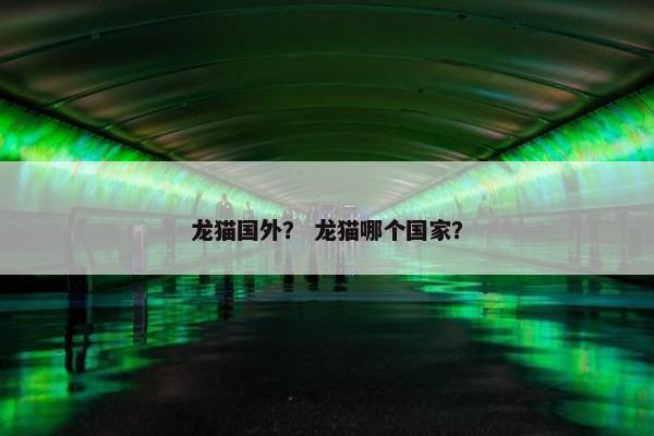 龙猫国外？ 龙猫哪个国家？