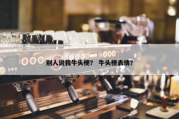 别人说我牛头梗？ 牛头梗表情？