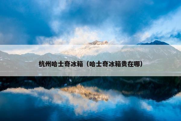 杭州哈士奇冰箱（哈士奇冰箱贵在哪）