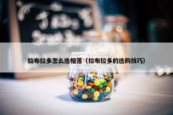拉布拉多怎么选榴莲（拉布拉多的选购技巧）