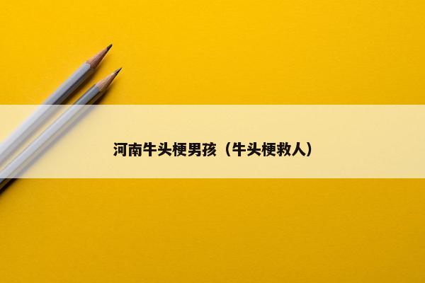 河南牛头梗男孩（牛头梗救人）