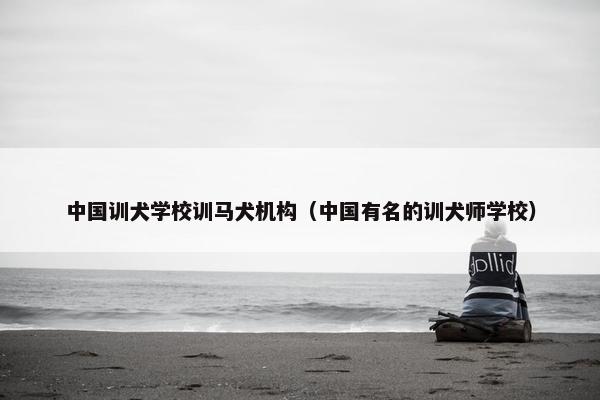 中国训犬学校训马犬机构(中国有名的训犬师学校)