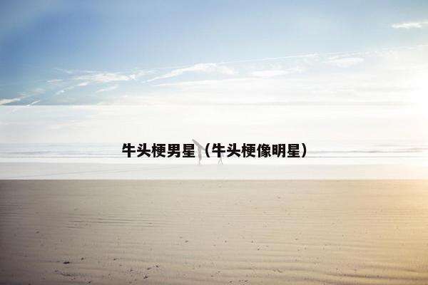牛头梗男星（牛头梗像明星）