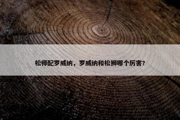 松师配罗威纳，罗威纳和松狮哪个厉害?