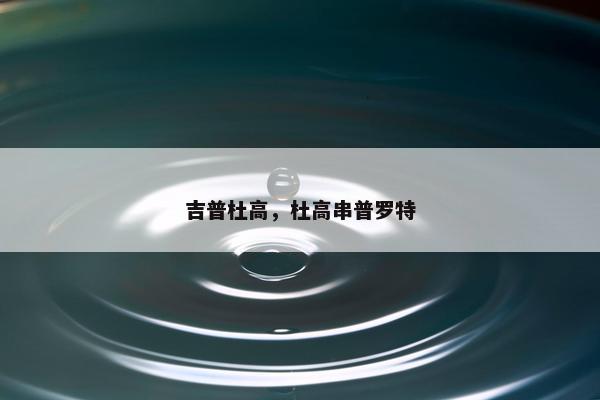 吉普杜高，杜高串普罗特