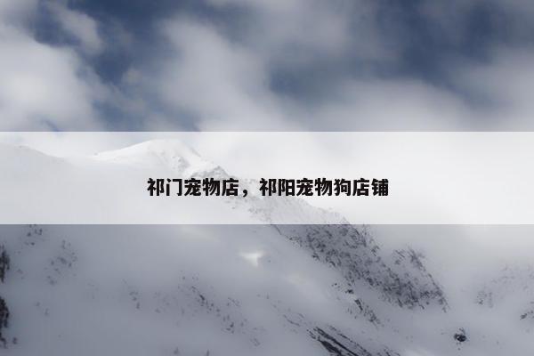 祁门宠物店，祁阳宠物狗店铺