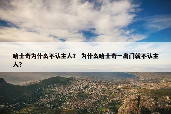 哈士奇为什么不认主人？ 为什么哈士奇一出门就不认主人？