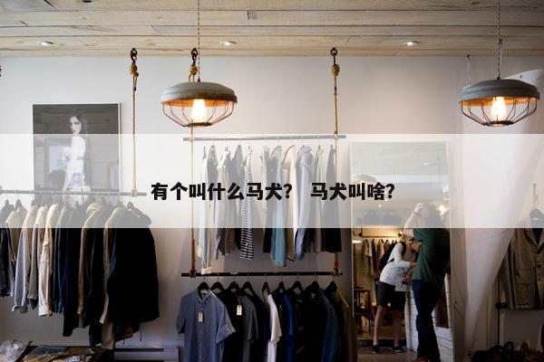 有个叫什么马犬？ 马犬叫啥？