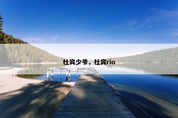 杜宾少爷，杜宾rio