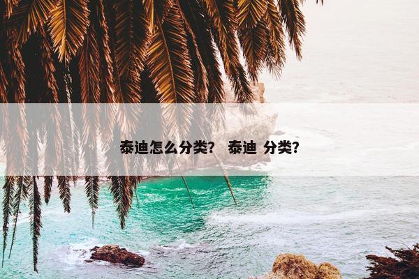 泰迪怎么分类？ 泰迪 分类？
