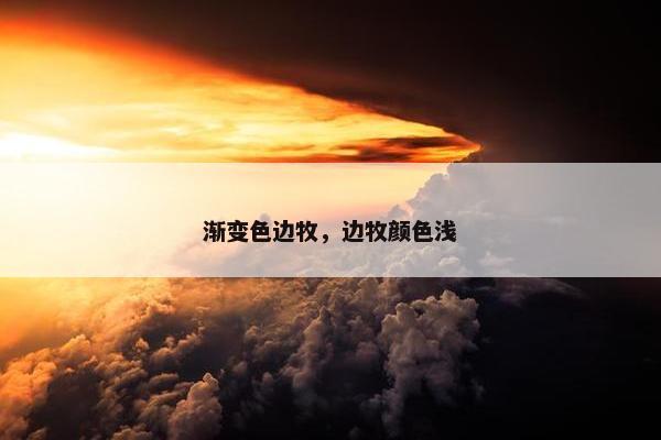 渐变色边牧，边牧颜色浅