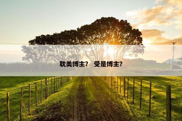 耽美博主? 受是博主?