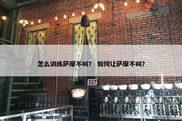 怎么训练萨摩不叫？ 如何让萨摩不叫？
