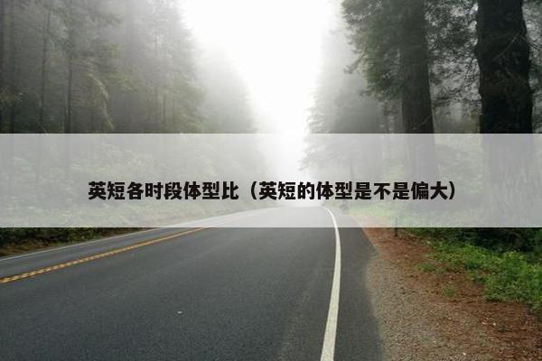 英短各时段体型比（英短的体型是不是偏大）