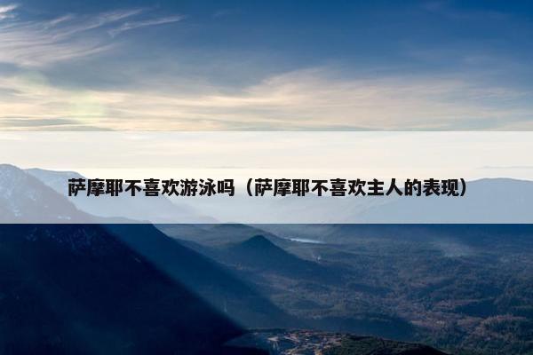 萨摩耶不喜欢游泳吗（萨摩耶不喜欢主人的表现）