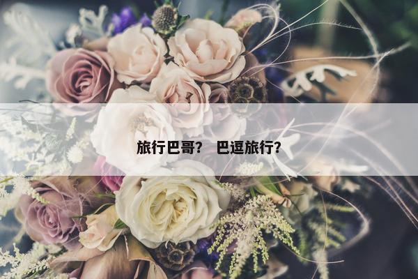旅行巴哥？ 巴逗旅行？