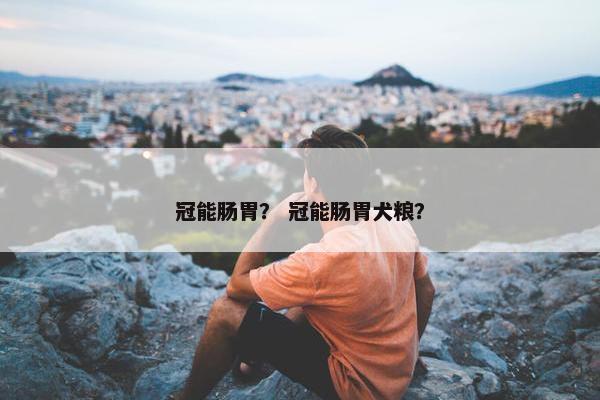 冠能肠胃? 冠能肠胃犬粮?