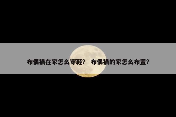 布偶猫在家怎么穿鞋？ 布偶猫的家怎么布置？