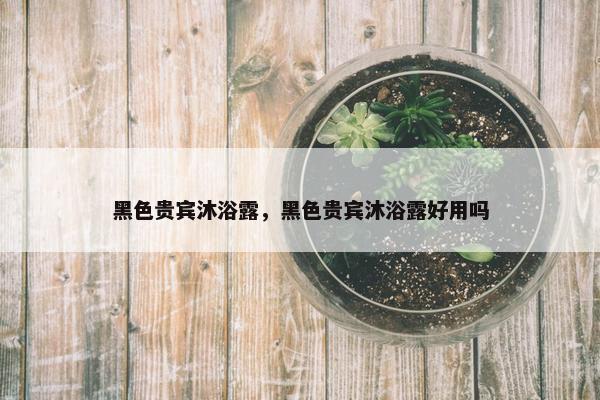 黑色贵宾沐浴露，黑色贵宾沐浴露好用吗
