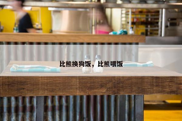 比熊换狗饭，比熊喂饭