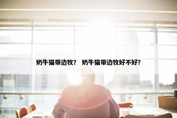 奶牛猫带边牧？ 奶牛猫带边牧好不好？