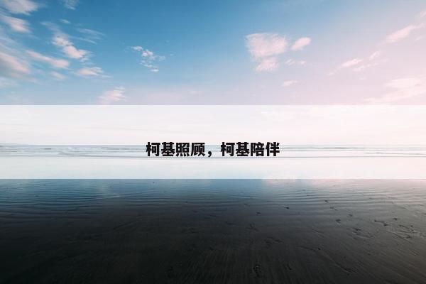 柯基照顾，柯基陪伴