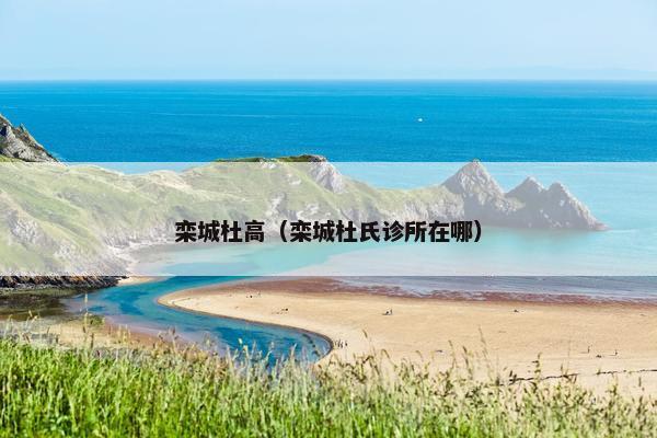 栾城杜高（栾城杜氏诊所在哪）