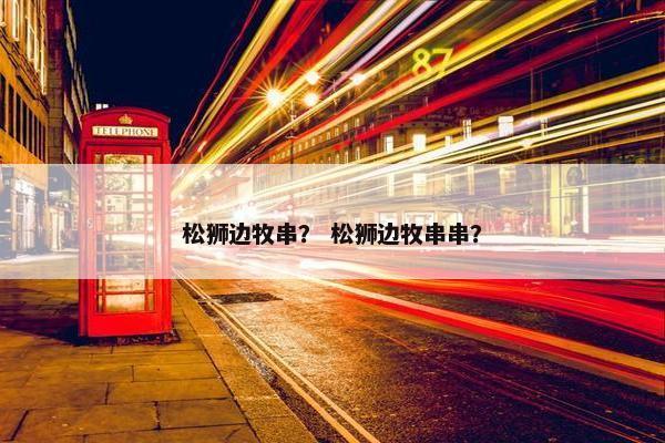 松狮边牧串？ 松狮边牧串串？