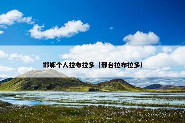 邯郸个人拉布拉多（邢台拉布拉多）
