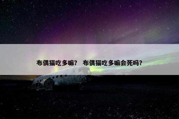 布偶猫吃多嘛？ 布偶猫吃多嘛会死吗？