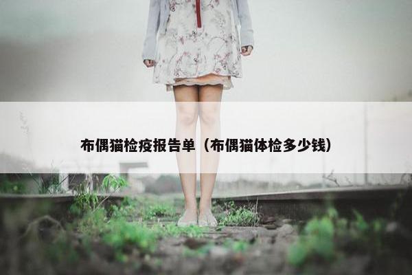 布偶猫检疫报告单（布偶猫体检多少钱）