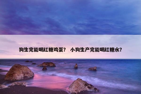 狗生完能喝红糖鸡蛋? 小狗生产完能喝红糖水?