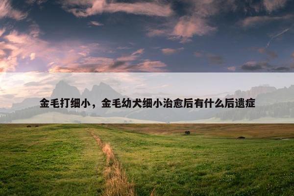金毛打细小，金毛幼犬细小治愈后有什么后遗症