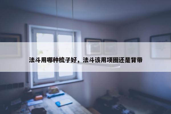 法斗用哪种梳子好,法斗该用项圈还是背带