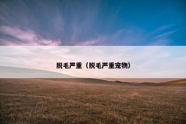 脱毛严重（脱毛严重宠物）
