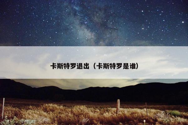 卡斯特罗