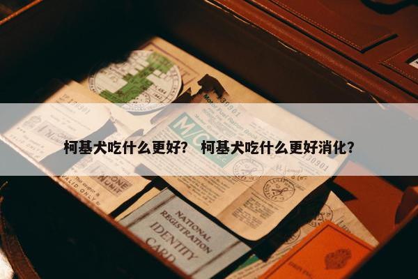柯基犬吃什么更好？ 柯基犬吃什么更好消化？